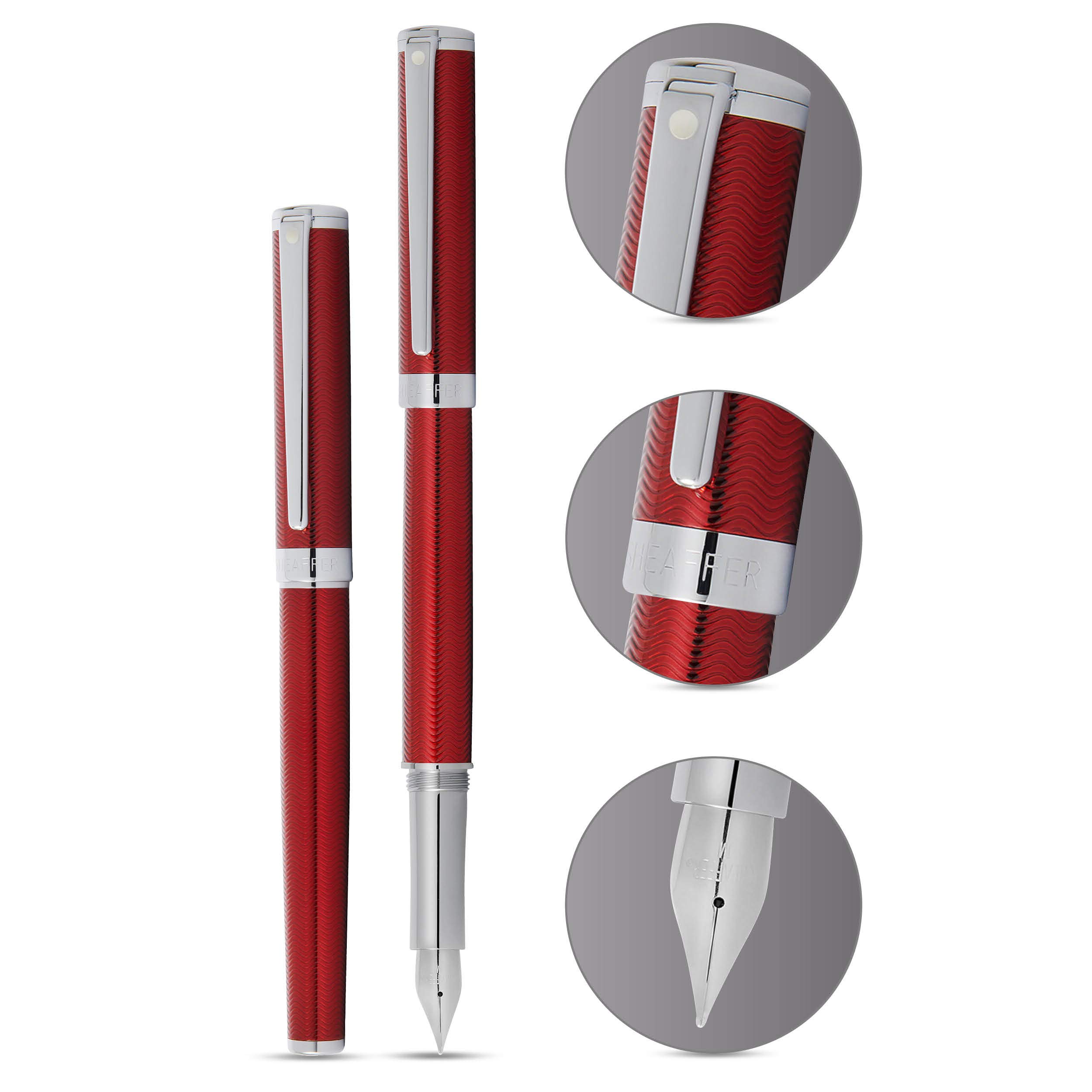 Amazon.co.jp: Sheaffer Intensity 刻印レッドラッカー クローム